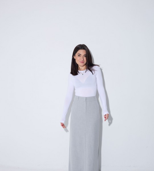 Спідниця Pure Form Сіра | Showroom By Nona — зображення 3